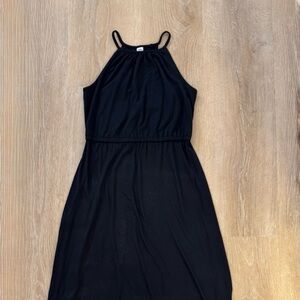 Old Navy Black Dress, halter neck, size S.